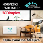 Dimplex Alta Premium 1000 W norveški radijator WIFI